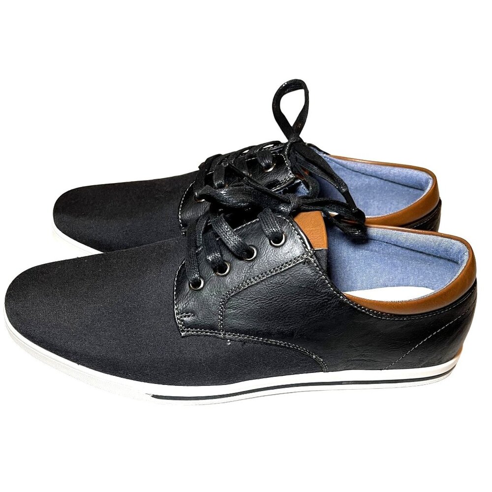 Bruno Marc Sneakers Shoes Mens Rivera 01 Black Lace Up Casual Mens Size 10.5